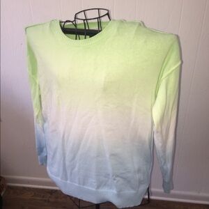 Beach Lunch Lounge size large green blue tie dye soft stretch comfy casual umbre